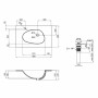 Раковина Qtap Virgo 80x48x16,7 White з донним клапаном QT1811FL8128BLW