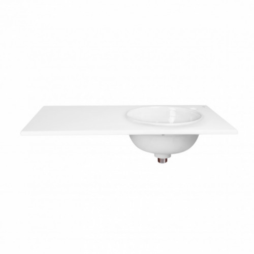 Раковина Qtap Virgo 80x46x30 White с донным клапаном QT1811FL8130ARRW