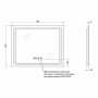 Зеркало Qtap Mideya 90x70 (DC-F902-2) с LED-подсветкой и антизапотеванием QT2078F9022W
