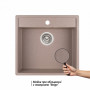 Кухонна мийка Qtap CS 5250 Beige (QT5250BEI551)