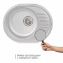 Кухонна мийка Qtap 5745 0,8 мм Satin (QT5745SAT08)