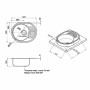 Кухонна мийка Qtap 5745 0,8 мм Satin (QT5745SAT08)
