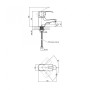 Смеситель для раковины Lidz Tani 001F (k40) LDTAN001FCRM35119 Chrome