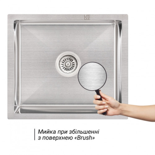 Кухонна мийка Lidz H5245 Brush 3.0/1.0 мм (LIDZH5245BRU3010)