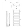 Рушникосушка Terma 960x500 Simple WGSIM096050KRGYSX