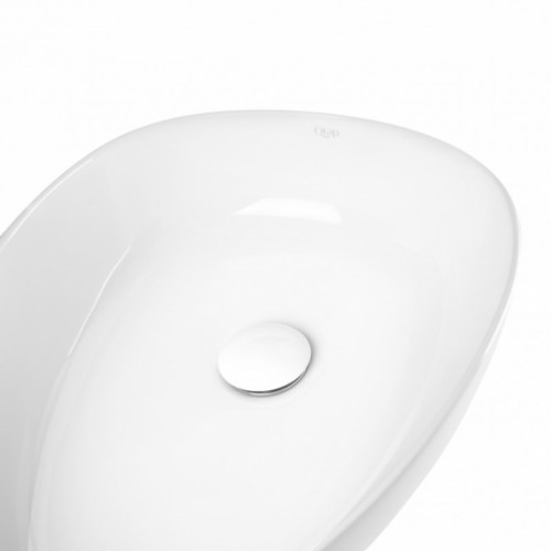 Раковина-чаша Qtap Leo 40x35x16 White з донним клапаном QT1111A053W