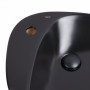 Раковина-чаша Qtap Leo 69,5x46x11,5 Matt black з донним клапаном QT1111A089TMB