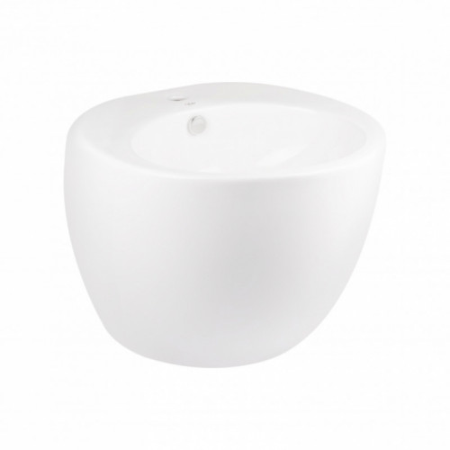 Раковина підвісна моноблок Qtap Robin 52x52x40 White з донним клапаном QT1311001GW