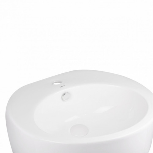 Раковина підвісна моноблок Qtap Robin 52x52x40 White з донним клапаном QT1311001GW
