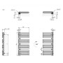 Полотенцесушитель Terma 655x500 Warp S WGWAS065050K328GD