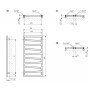 Рушникосушка Terma Zigzag 835х500 WLZIG083050KIHEE1TS1D