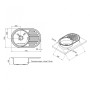 Кухонна мийка Lidz 7750 Micro Decor 0,8мм (LIDZ7750MDEC)