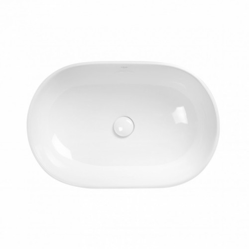Раковина-чаша Qtap Leo 58,5x38x18 White з донним клапаном QT1111A028W