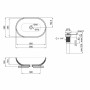 Раковина-чаша Qtap Leo 58,5x38x18 White з донним клапаном QT1111A028W