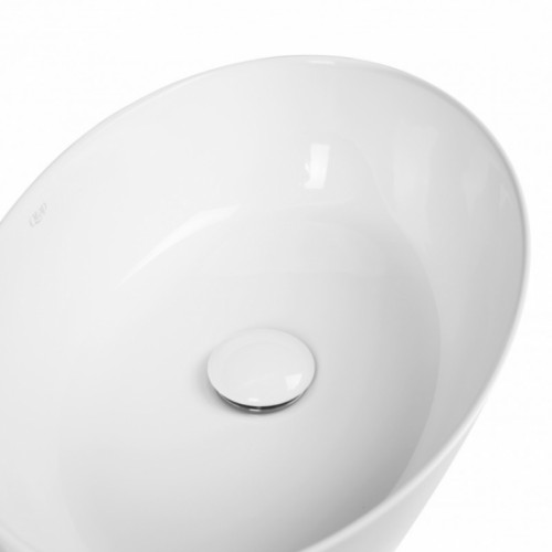 Раковина-чаша Qtap Leo 45x30,5x16 White с донным клапаном QT1111A052W