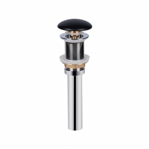 Раковина-чаша Qtap Virgo 490х350х110 Matt black з донним клапаном (QT18112261MBMB)