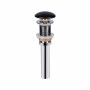 Раковина-чаша Qtap Virgo 490х350х110 Matt black з донним клапаном (QT18112261MBMB)