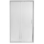 Душевая дверь в нишу Qtap Taurus CRM2011-12.C6 110-120x185 см, стекло Clear 6 мм, покрытие CalcLess TAUCRM201112C6