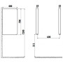 Межписсуарная перегородка CREAVIT TP690-00CB00E-0000