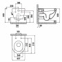 Подвесной унитаз CREAVIT FREE с функцией биде FE320-34CB00E-0002 + сиденье Soft Close KC0903.02.0000E