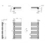Рушникосушка Terma 655x500 Warp S WGWAS065050K742GD
