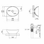 Раковина-чаша Qtap Dove 41x33,5x14,5 White с донным клапаном QT06113078W