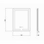 Зеркало Qtap Mideya 50x80 (DC-F936) с LED-подсветкой и антизапотеванием QT2078F936W
