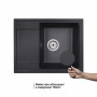 Кухонна мийка Qtap CS 6450 Black (QT6450BLA404)
