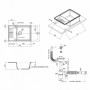 Кухонна мийка Qtap CS 7440 Beton (QT7440BET502)
