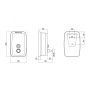 Дозатор для жидкого мыла Lidz Oreo 0205 настенный 500 мл LDORE0205WHI22314 White