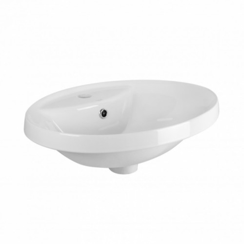 Раковина Qtap Stork 54,6x40,6x18 White с донным клапаном QT1511L737W