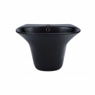 Раковина подвесная моноблок Qtap Virgo 55x43x40 Matt black с донным клапаном QT1811037GMB