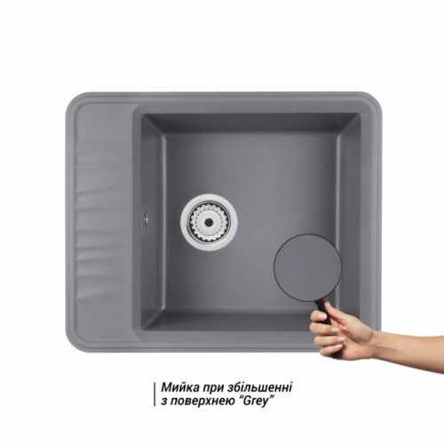Кухонна мийка Qtap CS 6250 Grey (QT6250GRE471)