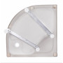 Душовий піддон Lidz Kupala ST90x90x41 з панеллю TP90x90x38 LKUST909041SET