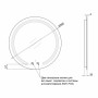 Зеркало Qtap Mideya 60x60 (DC-B802) с LED-подсветкой и антизапотеванием QT2078B802W