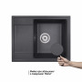 Кухонна мийка Qtap CS 6450 Beton (QT6450BET502)