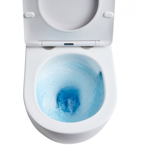 Унитаз подвесной Qtap Robin New безободковый с сиденьем Soft-close QT1333046EUQW
