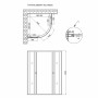 Душевая кабина Lidz Wieza SC90x90.SAT.HIGH.L, стекло Linie 4 мм без поддона LWISC9090SATHIGHL2