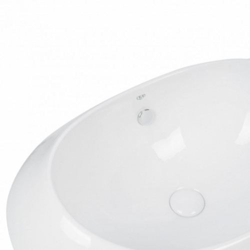 Раковина Qtap Leo 66x42,5x25 White с донным клапаном QT11114032W