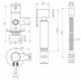 Набор для гигиенического душа Qtap Inspai-Varius V00440001 BLA скрытого монтажа