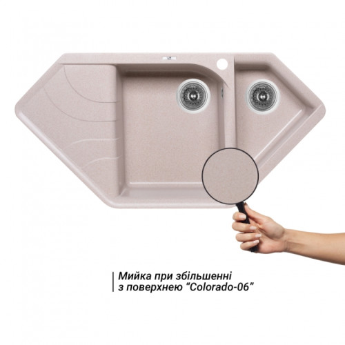 Кухонна мийка Lidz 1000x500/225 COL-06 (LIDZCOL061000500225)