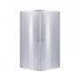 Душевая кабина Lidz Latwa SC80x80.SAT.LOW.GR, стекло тонированное 4 мм без поддона LLSC8080SATLOWGR2