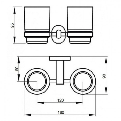 Стакан двойной Qtap Liberty ANT 1155