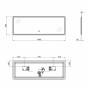 Зеркало Qtap Tern 140x50 с LED-подсветкой, Bluetooth QT1778142750140WB