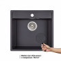 Кухонна мийка Qtap CS 5250 Beton (QT5250BET502)