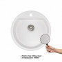 Кухонна мийка Qtap CS D510 White (QTD510WHI650)