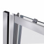 Душевая дверь в нишу Qtap Taurus CRM2013-14.C6 130-140x185 см, стекло Clear 6 мм, покрытие CalcLess TAUCRM201314C6