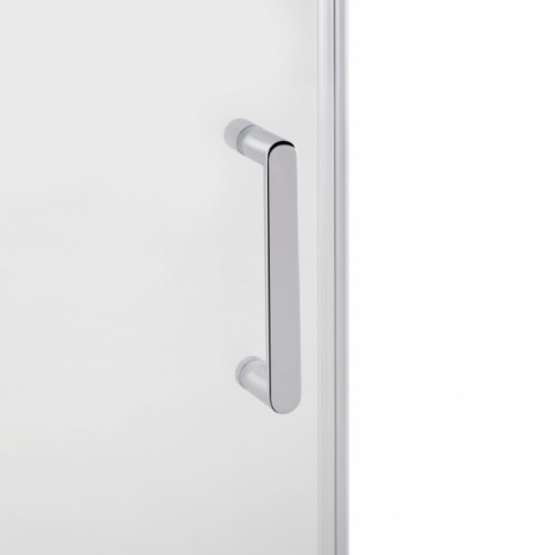 Душевая дверь в нишу Qtap Taurus CRM2013-14.C6 130-140x185 см, стекло Clear 6 мм, покрытие CalcLess TAUCRM201314C6