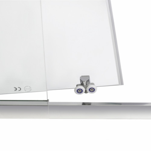 Душевая дверь в нишу Qtap Taurus CRM2013-14.C6 130-140x185 см, стекло Clear 6 мм, покрытие CalcLess TAUCRM201314C6