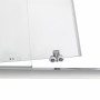 Душевая дверь в нишу Qtap Taurus CRM2013-14.C6 130-140x185 см, стекло Clear 6 мм, покрытие CalcLess TAUCRM201314C6